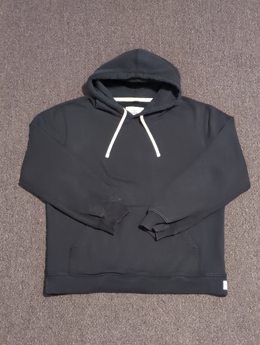 Reigning Champ Men's L Midweight Terry Standard Black Hooded Sweatshirt